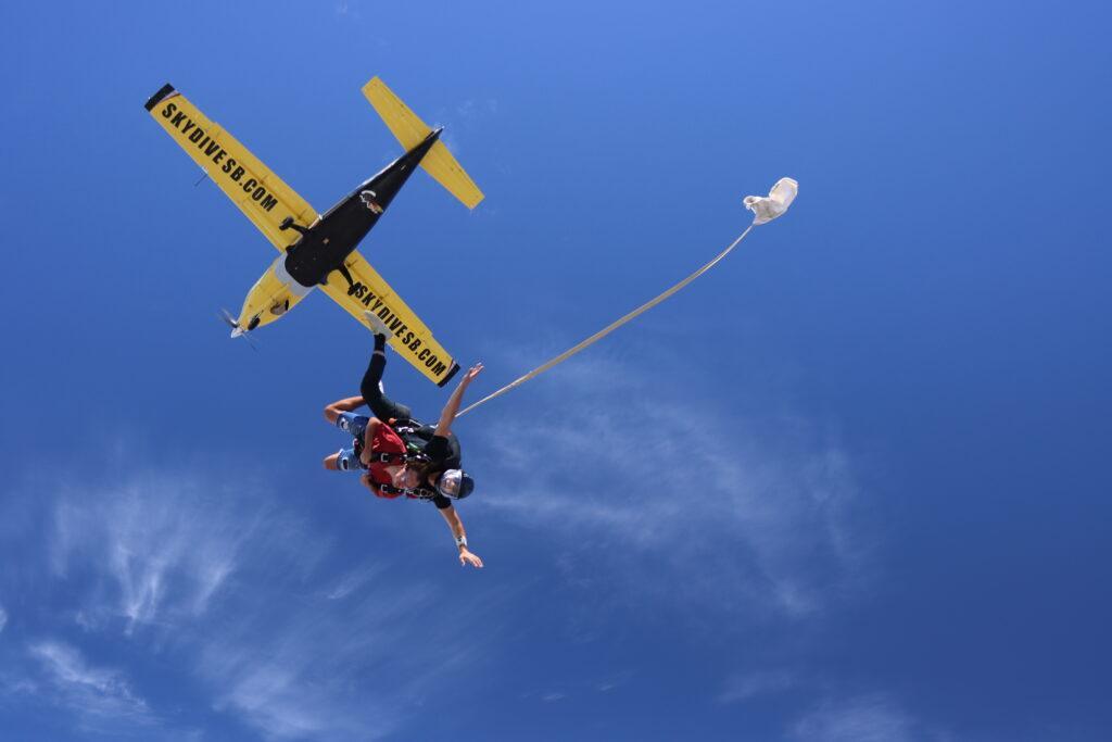Tandem skydive from plane over southern California - Skydive Santa Barbara