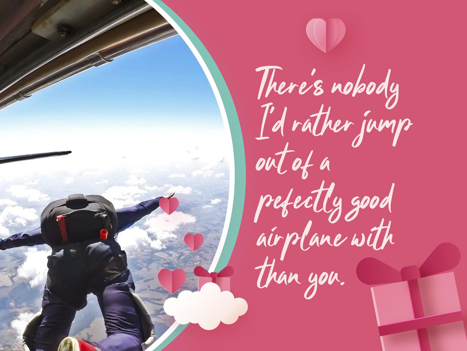 Valentine skydive logo - Skydive Santa Barbara